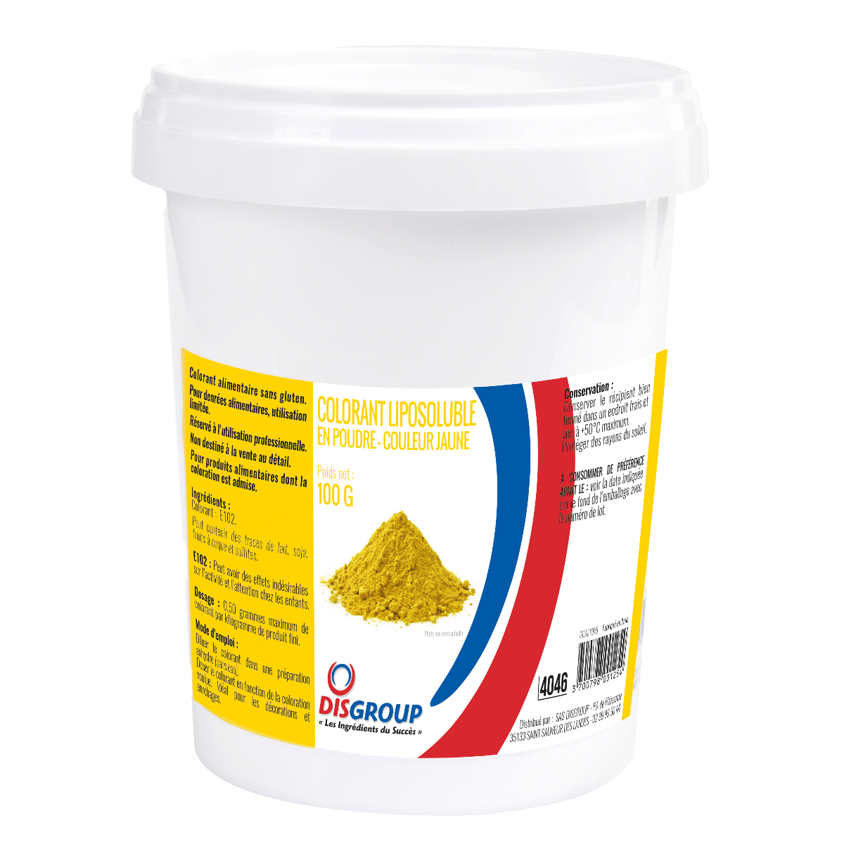 Colorant poudre liposoluble