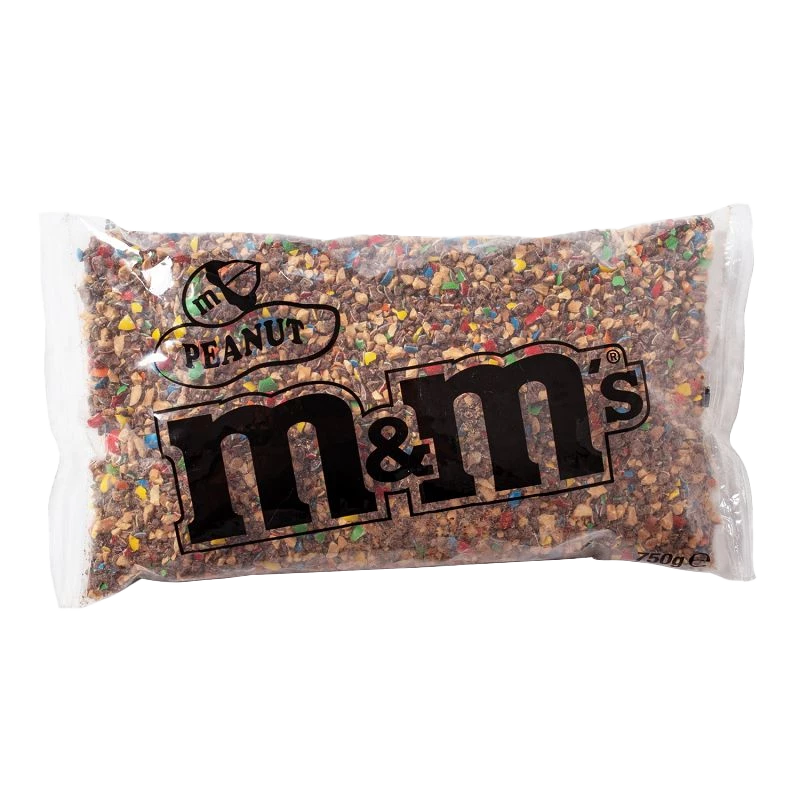 Sachet de brisures de M&M's, pratique pour la décoration de gâteaux, cupcakes et desserts