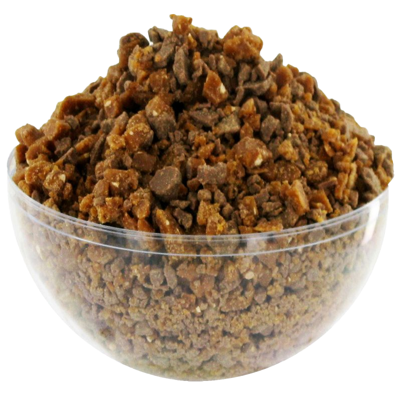 Brisures de Daim croquant au chocolat, idéales pour décorer gâteaux, cupcakes et desserts