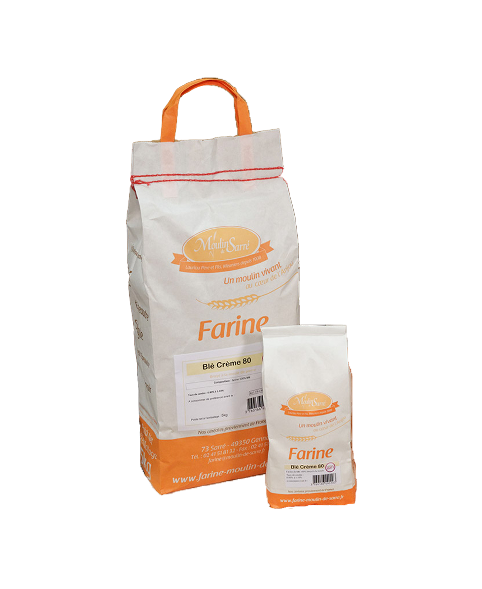 Farine de blé crème 80