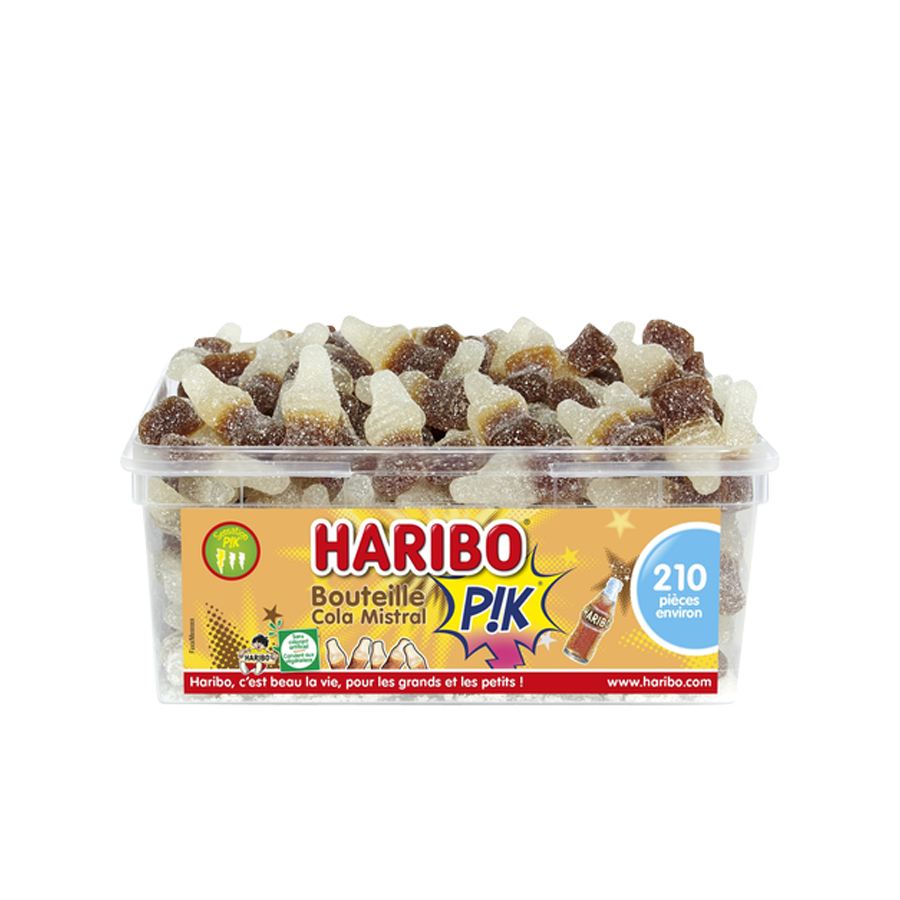 Haribo-bouteille cola pik-210 pièces
