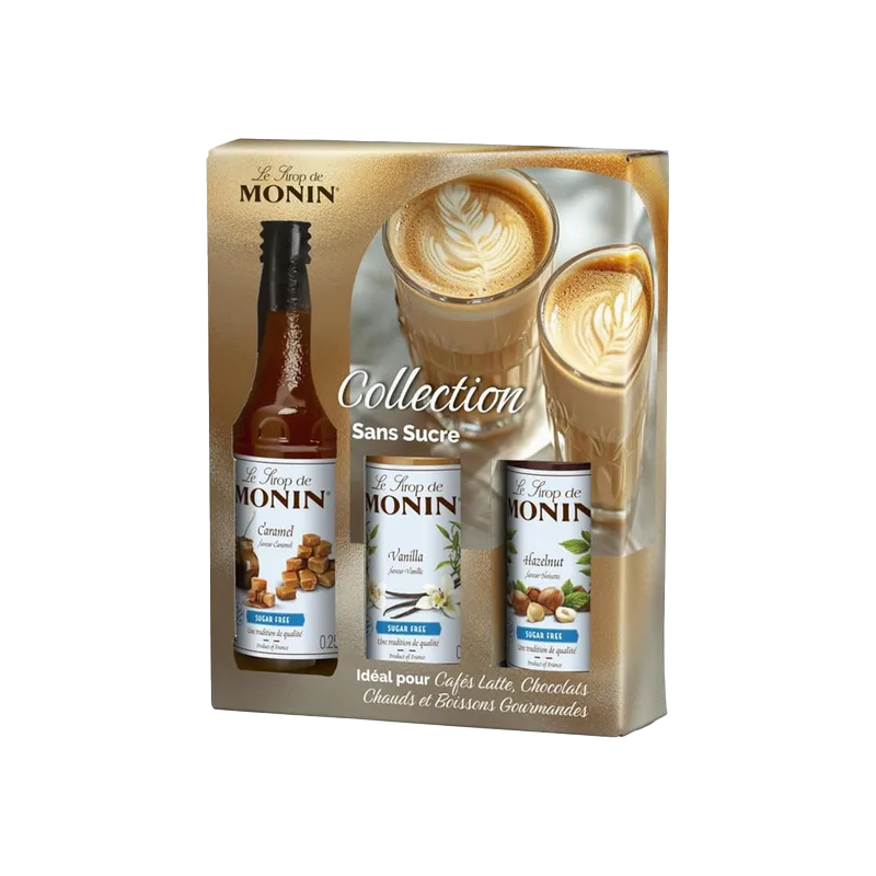 Coffret Monin Sirop sans sucre pour boissons chaudes