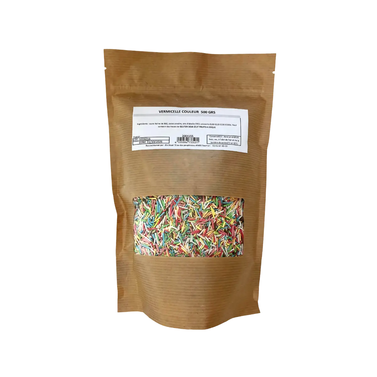Vermicelles colorés