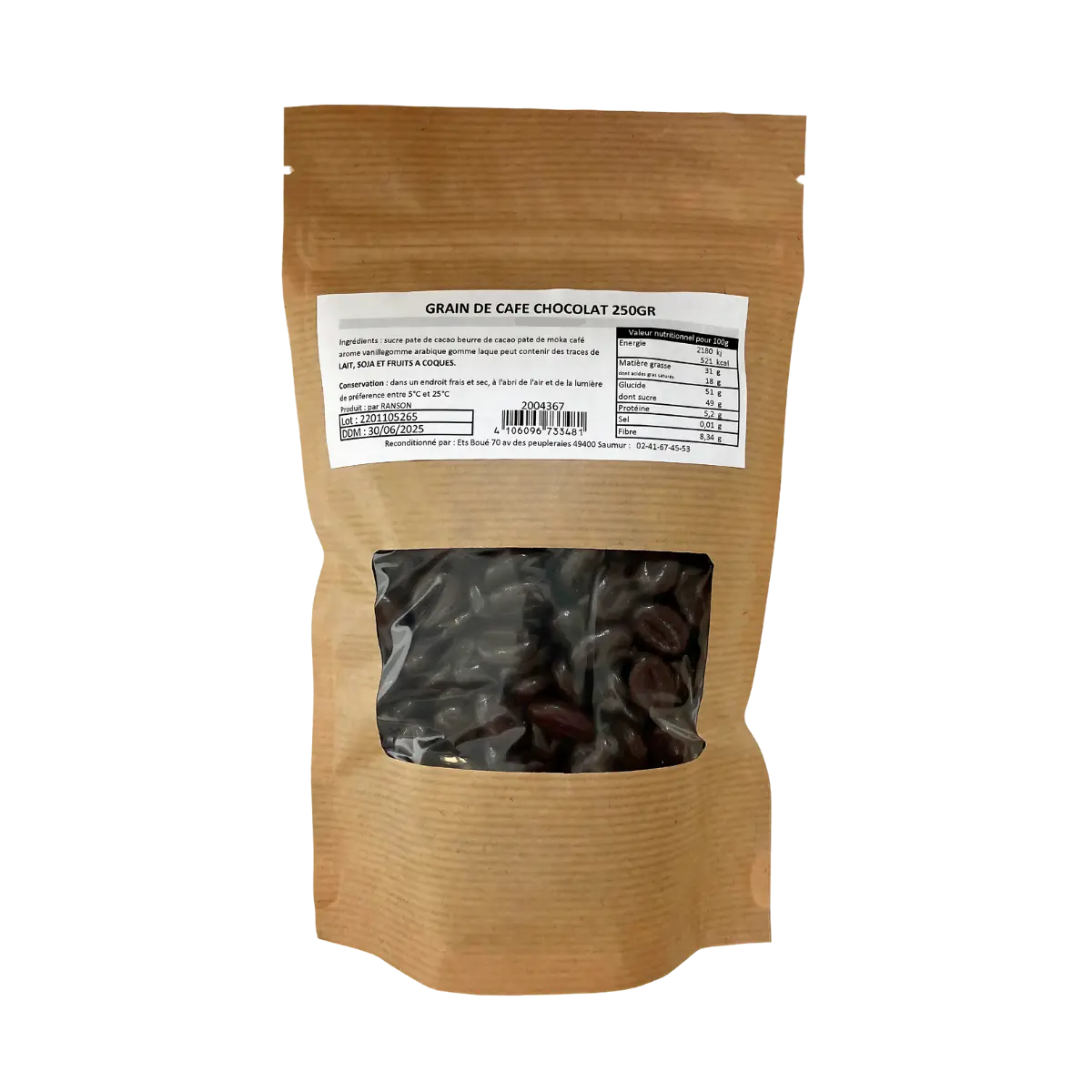 Grain de Café Chocolat noir 250g
