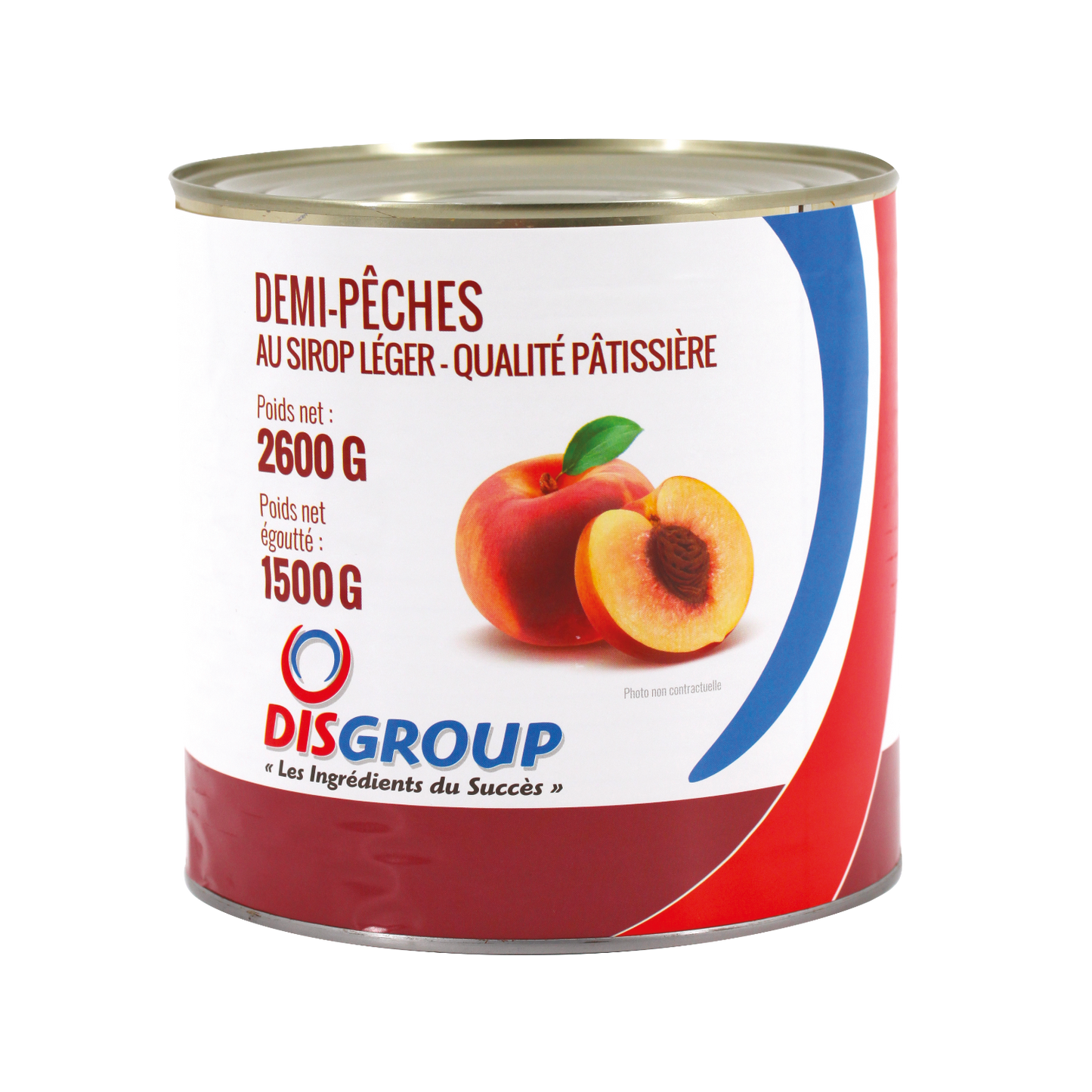 Demi pêches au sirop -2,6kg