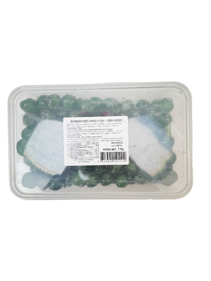 Bigarreaux verts confits 22/24 -1kg