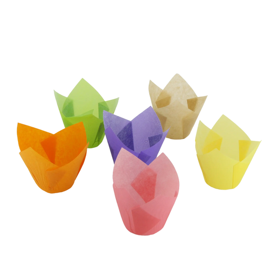 Petite caissette colorée pour cupcakes, mini-gâteaux et confiseries.
