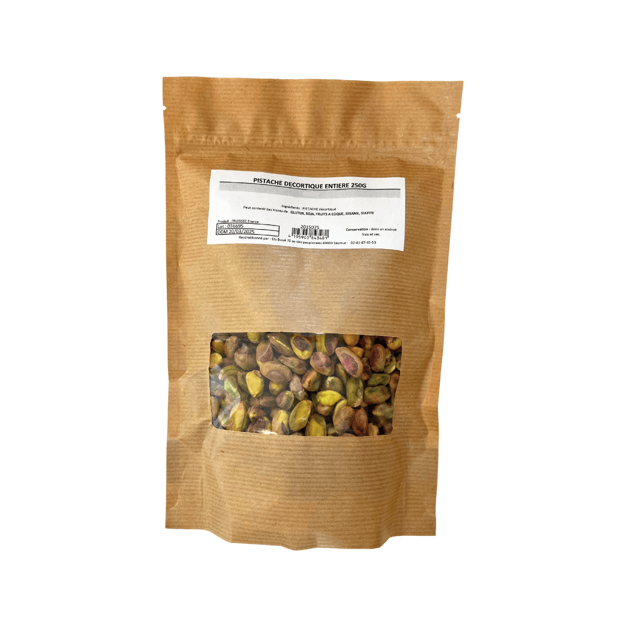 Pistaches décortiquées entières 250g