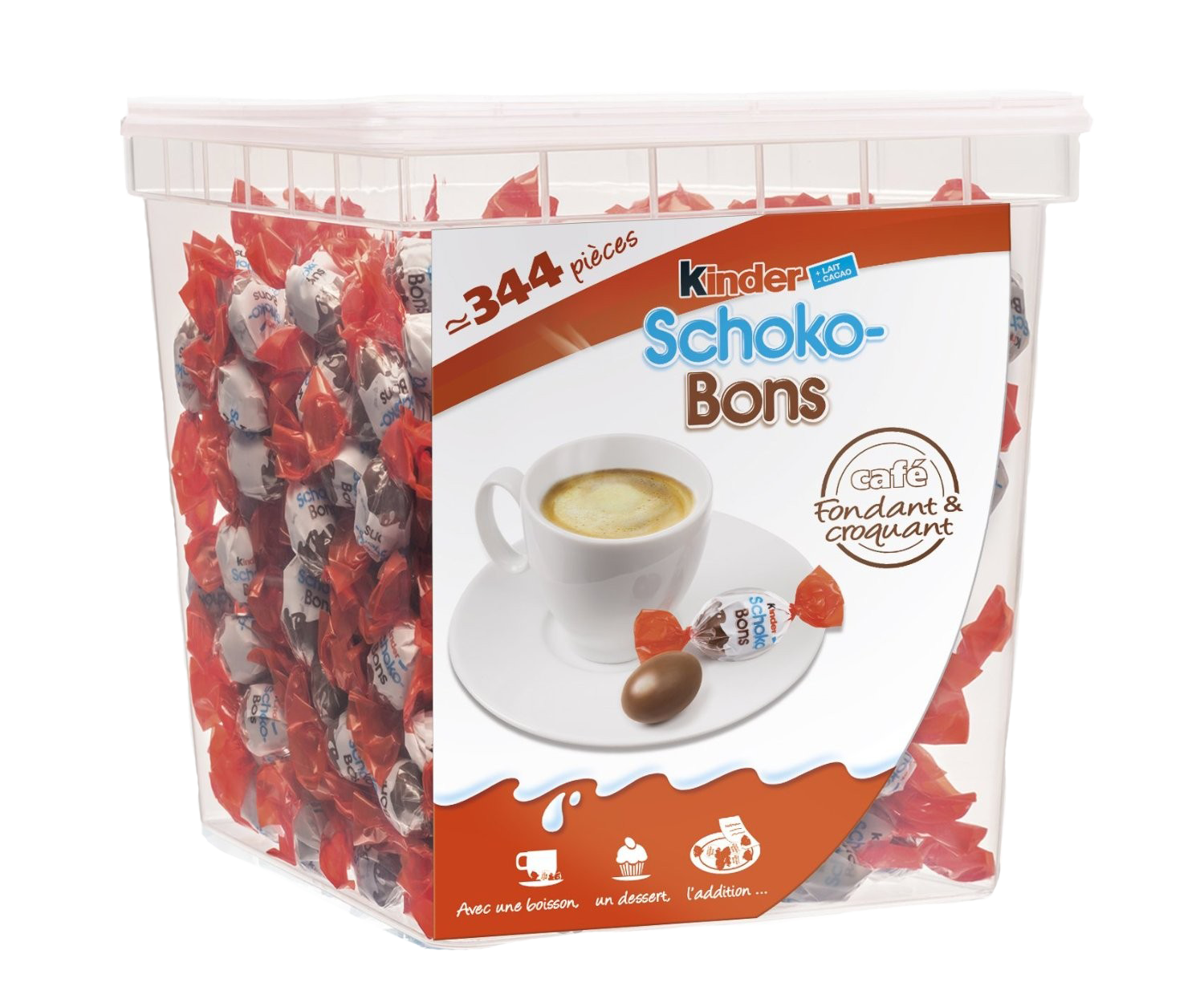 Barre chocolatée Twix 58g, caramel et biscuit enrobés de chocolat au lait.