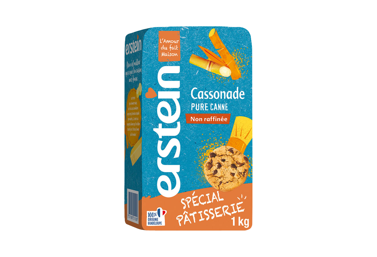 Sucre cassonade en grains pour pâtisserie, desserts et boissons chaudes.